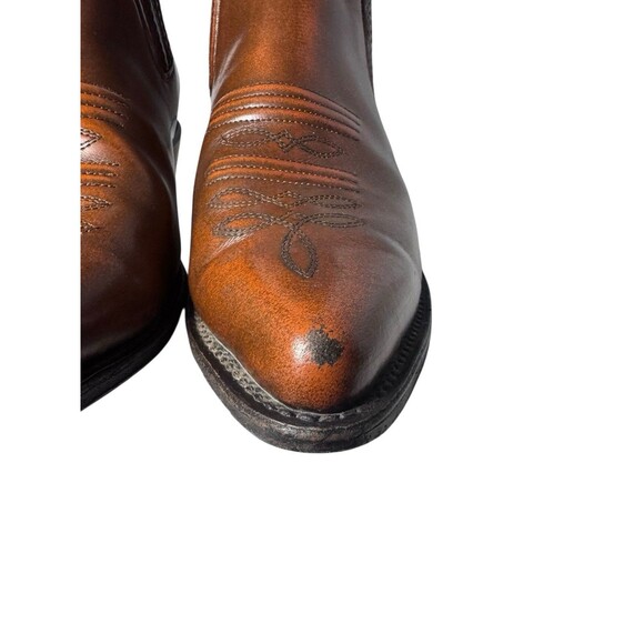 El General Botines Brown Western Cowboy Ankle Boots Men's US 9  Mexico 27 - Picture 3 of 16